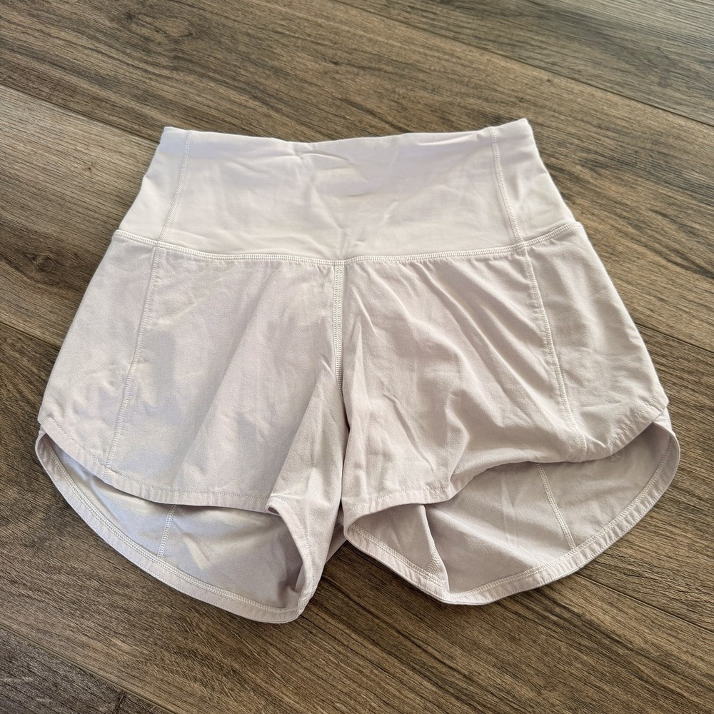 Lululemon Speed Up Short Long High-Rise 4" Size 0 Flush Pink - LW7BBFT